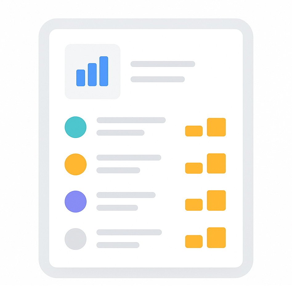 Listes — visuel